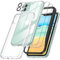 Emetok 4-en-1 Coque iPhone 11, Bords Renforcés, Réponse Sensible, 1 Coque Améliorée Anti-Jaune avec 2 Verre Trempé + 1 Caméra Protecteur pour iPhone 11, Transparent