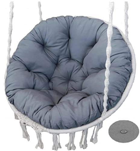 KingGarden Kissen für Hängesessel Gartenstuhl-Kissen Hängestuhl Wasserdicht Hängeliege Hängestuhl Garten Papasan- / Jordrup-Sitz Sitzkissen 90cm