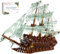 JOMIOD Piratenschiff Technik Bausteine Modell, Fliegender Holländer groß Piratenschiff Bausatz, 3658 Klemmbausteine MOC Schiff Segelschiff Spielzeug Modular Buildings Kompatibel mit Lego