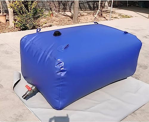 AviiSo Carré Doux Réservoir d'eau 100 litres - 6000 litres, Réservoir d'eau à Capsule rectangulaire pour Valve, Récipient d'eau de Rechange pour Camping - Cars, Bleu (Size : 3407L/900Gal/2.5x1.5x0.91