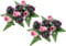 Flair Flower Kunstblumenstrauß mit künstlichen Rosen Lilien Aufleger Gesteck Rose Kunstblume Arrangement Bouquet Strauß Grabdekoration Grableger Grabschmuck Grabblume Friedhofsgesteck, Rosen/Gerbera