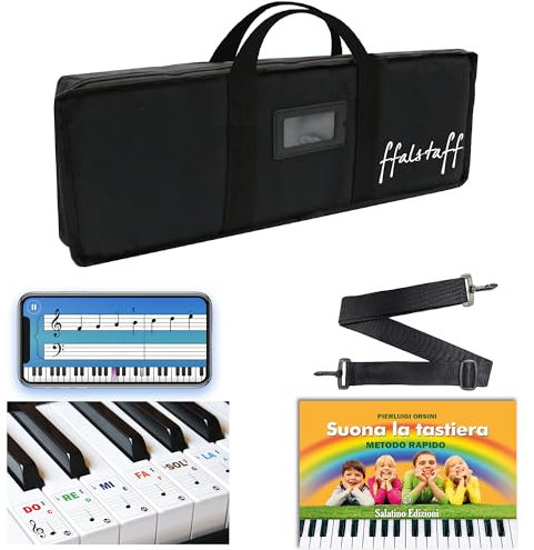 ffalstaff Borsa per tastiera 48x21x06 cm per Tastiera - Mini Synth - Controller | Manifattura di altissima qualità - Design Italiano (F48)