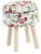 ibasenice Miniature Furniture Model for 1/12 Scale Dollhouse Wooden Metal Spoon Stool Portable Safe for Boys and Girls