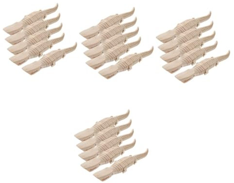 TOYANDONA 20 STK Krokodil-Statue DIY Holzspielzeugmalerei Leeres Krokodilspielzeug Krokodilmodell Aus Holz Krokodilspielzeug Aus Holz Krokodil Figur Tragbar Hölzern Kleines Spielzeug Student