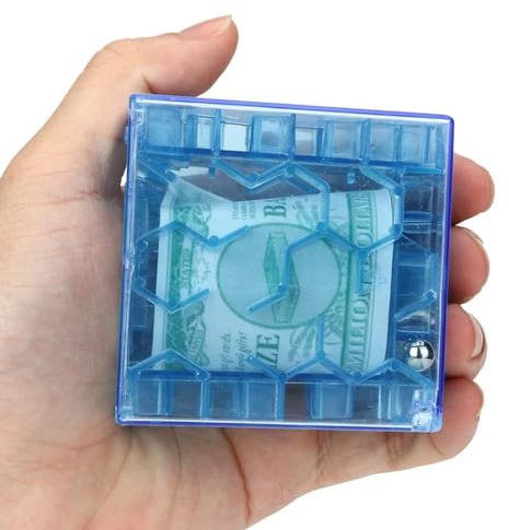 Fellflying Money Maze Puzzle Box Geldhalter – Münzsammelwürfel Sparkassenhüllen | Lernspielzeug Zum Frühen Lernen Für Alle Altersgruppen
