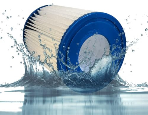 TronicXL 2 Stück Filter kompatibel mit Bestway TYP II Gr Größe Filterkartuschen für Flowclear 58383 58386 58094 58117 58386GS Pumpen Pool 530/800 gal/h