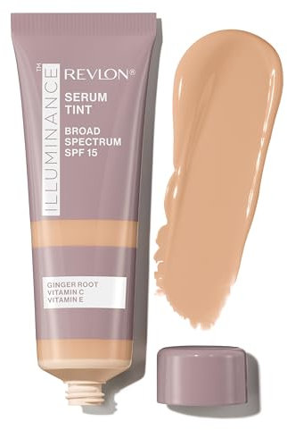 Revlon Illuminance Serum Tint, Sérum Con Color, Enriquecido con Vitamina E y Ácido Hialurónico para hidratar con SPF 15, Tono Tan Sand, 1 Unidad (Paquete de 1)