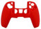 CABLEPELADO Funda Protectora de Silicona Suave para Mando PS5, Compatible con PS5, Rojo