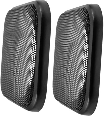 GLEAVI 2 Piezas Rejilla del Altavoz Parrilla del Altavoz del Coche Parrilla del subwoofer Accesorios de Coche Malla de subwoofer Cubiertas de Altavoz Cuadrado círculo Decorativo Protector
