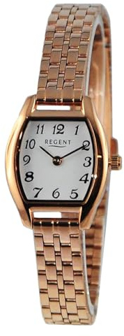 REGENT Damen Armbanduhr Analog Metallarmband Rosegold UR2211598 Analoguhr