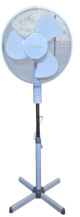 elecsan Ventilador de pie 16-40cm, bajo consumo, oscilante