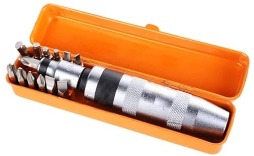 A.M.C. Cacciavite Giravate ad Impatto Percussione 1/2 Set 13 Pz Professionale