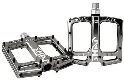 FrontStep Aluminium Nicht-rutsches Mountainbike Pedale,9/16-Zoll-Fahrradpedale,Pedal Light-Fahrrad für BMX Pedal,Hohe Festigkeit (Gunmetal Grey)