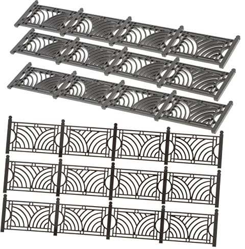ifundom 6 Stück Retro -geländermodell Kleiner Gartenzaun Mini -zaun Lattenzaun Zaundekoration Puppenhauszaun Gartenumrandung Kanten Bauen Ornamente Gartenzäune Kleiner Zaun Miniatur Abs