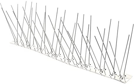 Gogogmee Vogelabwehrspikes für Garten Effektive Tierabwehr ohne Schaden Flexibles und Wartungsfreies für Balkone Fensterbretter Zäune und Rostfreies Material Schützt Kirschbäume und Hält
