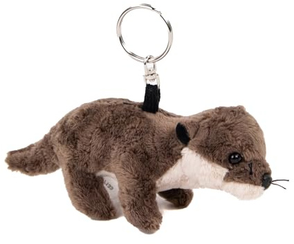Teddys Rothenburg Kuscheltier Schlüsselanhänger Otter braun 17 cm Plüschanhänger Stoffotter Plüschtier
