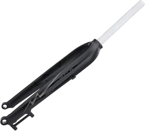 WIQUYBML Forcella Rigida MTB da Strada in Lega di Alluminio 26/27.5/29 Perno Passante 100mm1-1/8 28.6mm Senza Filettatura Tubo Dritto Freno a Disco Forcella Anteriore superleggera per moun