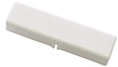 Gardinia Schienenverbinder für Vorhangschiene, Ideal für Führungsschiene, Zum Verbinden von 13 mm Aluminiumschienen, 6,3 cm Länge, Kunststoff, Weiß