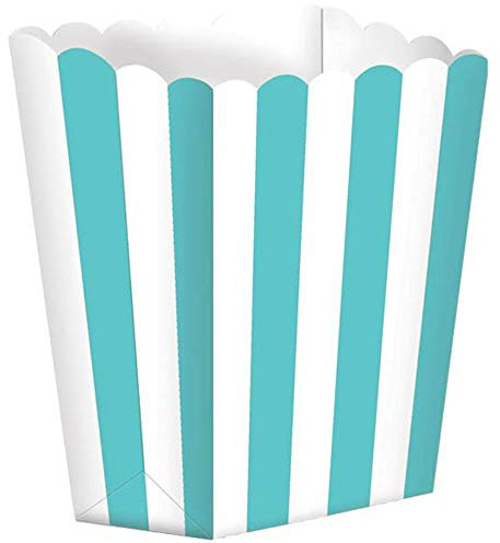 Candy Buffet Popcorn Treat Boxes Robin Egg Blue /5