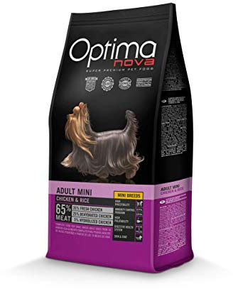 Optima Nova - Futter für kleine Erwachsene Hunde Mini Huhn und Reis
