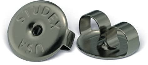 Paire de fermoirs papillon de remplacement pour boucles d’oreilles Studex Sensitive, en acier inoxydable