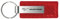 Ford Mustang Red Carbon Fiber Leder Logo Schlüsselanhänger
