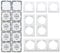 ChiliTec Steckdose Schalter Unterputz DELPHI PRO Set - 8 x Steckdose, 2 x Schalter mit Rahmen I Installation per Steckklemme Weiß
