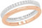 s.Oliver Ring 925 Sterling Silber Damen Ringe, mit Zirkonia synth., Bicolor, Kommt in Schmuck Geschenk Box, 2021016