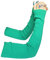Share Maison Armstulpen für Damen, Wollstrick, Kaschmir, lange fingerlose Armstulpen, 50 cm, Winterhandschuhe, 3-flammig grün, Medium