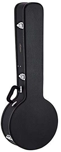 Ortega Guitars Economy Banjo Hardcase - Tasche für Banjo Instrument - Höhe 103 cm - Vinyl, Schwarz (OBJCSTD)