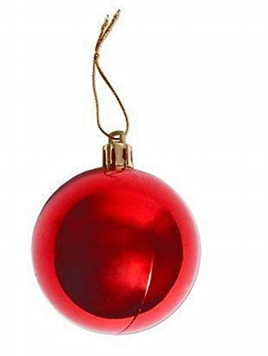 Haus und Menage 2015 Packung mit 12 roten Weihnachtskugeln matt