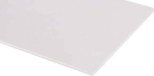 RS PRO Polyvinylchlorid Kunststoffplatte, Weiß, 2.5 mm x 600mm x 600 mm / 1.42 g/cm³ bis 60 °C