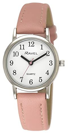 Ravel - Montre de Tous Les Jours aux Couleurs Pastel pour Femmes (boîtier 36 mm) - Quartz Analogique - R0137.05.1 - Rose