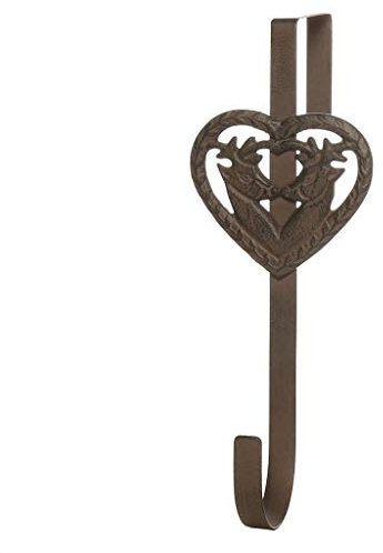 All Season Wreath Hanger Love Heart Spring Wreath Cast Iron Door Hook