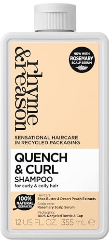 Rhyme & Reason Quench & Curl Shampoo, feuchtigkeitsspendend für lockiges, lockiges und strukturiertes Haar