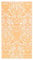 vidaXL Outdoor Teppich Zweischichtiger Jacquard Terrassenteppich Außenteppich Küchenteppich Indoor Terrasse Balkon Flur Küche Bad Orange Weiß 160x230cm PP