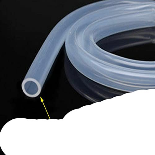100CM Sichere Lebensmittelqualität Klar Flexible Weichgummi Durchscheinende Schlauchleitung Silikonschlauch 1mm-14mm 1 2 3 4 5 6 7 8 9 10 12 14mm-7x9mm,100cm