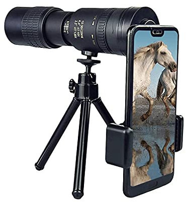 Teleskop Tragbares Monokular-Teleskop für Smartphones, 4K 10 300 x 40 mm, Super-Telezoom, leistungsstarkes, ultraklares Monokular-Teleskop für Erwachsene/Kinder, Strandreisen, Camping little surprise