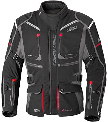 Büse Open Road II wasserdichte Textiljacke Motorradjacke schwarz Herren 106 lang