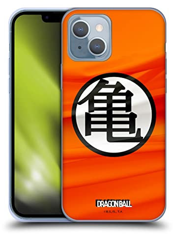 Head Case Designs Officially Licensed Dragon Ball Kame Symbol Iconic Gel Case [Military Grade Protection] Compatible with Apple iPhone 14 and Compatible with MagSafe