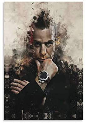 Enartly Leinwand Bilder Till Lindemann Poster 50x70cm Kein Rahmen