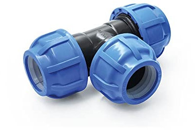 PP-Fitting Qualitäts Produkt MEGA Auswahl alle größen von Verschraubung für PE-Rohr Klemmverbinder Trinkwasser Winkel (T-Stück, 32)