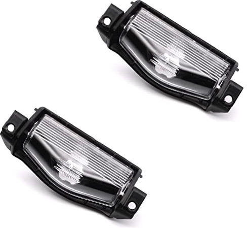 HAOTOM 2Pcs License Plate Light Lamp Cover Shell Compatible For Mazda 2 20112012 2013 Mazda 3 2009 2010 2011 2012 2013 BS1E-51-274E