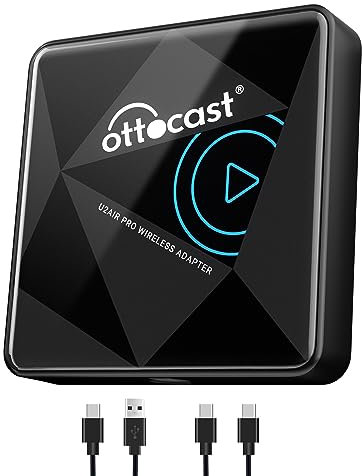 OTTOCAST Wireless CarPlay Adapter - No Stops, Suitable for Cars With Built-in CarPlay, Plugged, Connected, Works, Can Be Stowed Well, Only for iPhone