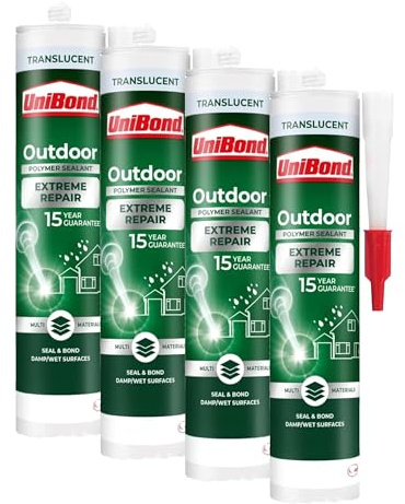 UniBond Outdoor Extreme Repair - Translucent 294g (Pack of 4)