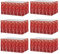 sourcing map Lametta-Tischröcke für rechteckige Tische, Lametta-Hintergrund, Vorhang für Hochzeit, Geburtstag, Jahrestag, Party, 73 x 274 cm, Rot, 6 Stück