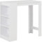 CBLDF Bartisch mit Ablage weiß 110x50x103cm