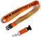 Kiwistar UG - Schlüsselband 25 mm - orange - beidseitig bedruckt mit Ihrem eigenen Schriftzug und Foto - individuell personalisiert - Lanyards Geschenkartikel Wunschtext