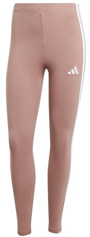 Adidas Damen Essentials 3-Stripes Cotton Leggings, warm Clay/White, L
