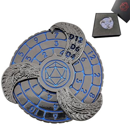 GAINFI Dungeons and Dragons Handwürfel-Spinner, Fidget Spinner für DND-Würfel, sowohl D&D-Roulette-Würfel als auch Stressabbau-Spielzeug, Fidget-Spielzeug